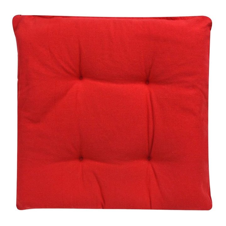 Ülőpárna, kétoldalas modell, piros, 40x40cm, MYONNA IT & E- COMMERCE ®