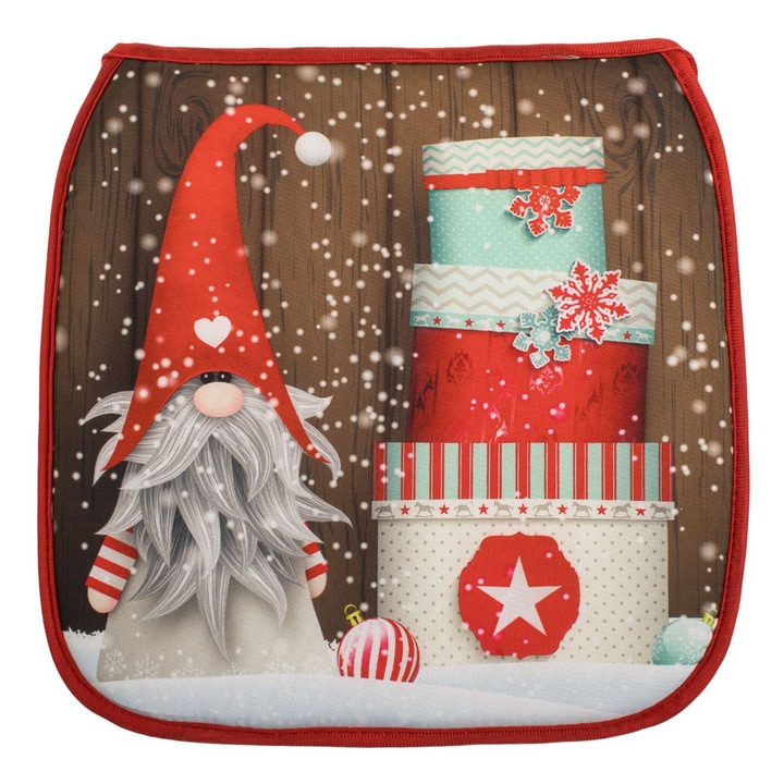 Perna Scaun Decorativa de Craciun Figurina Gnome 36x36x2cm