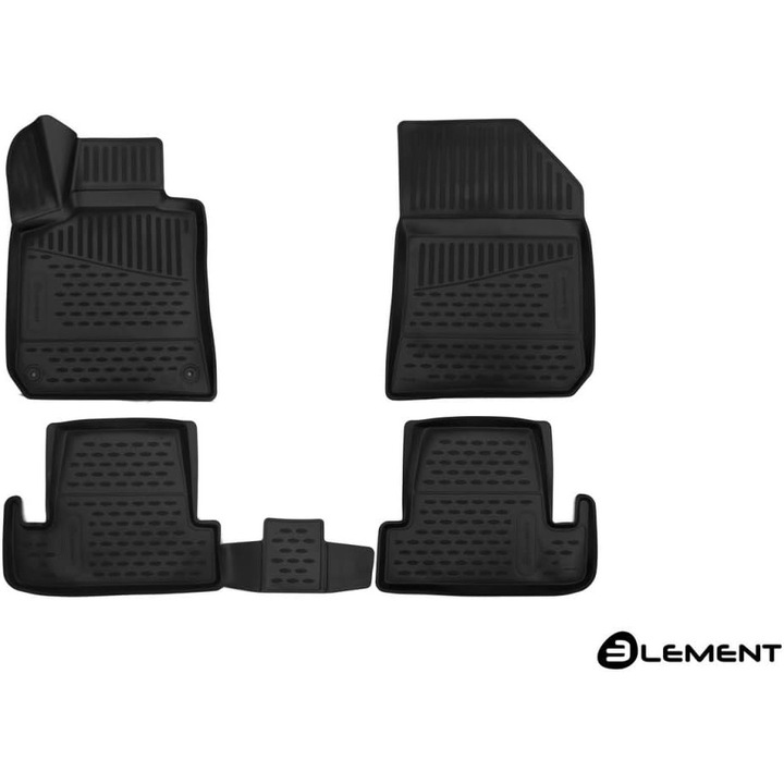 Set 4 covorase din cauciuc premium cu margine inalta compatibile cu PEUGEOT 508, 2019-prezent, SW