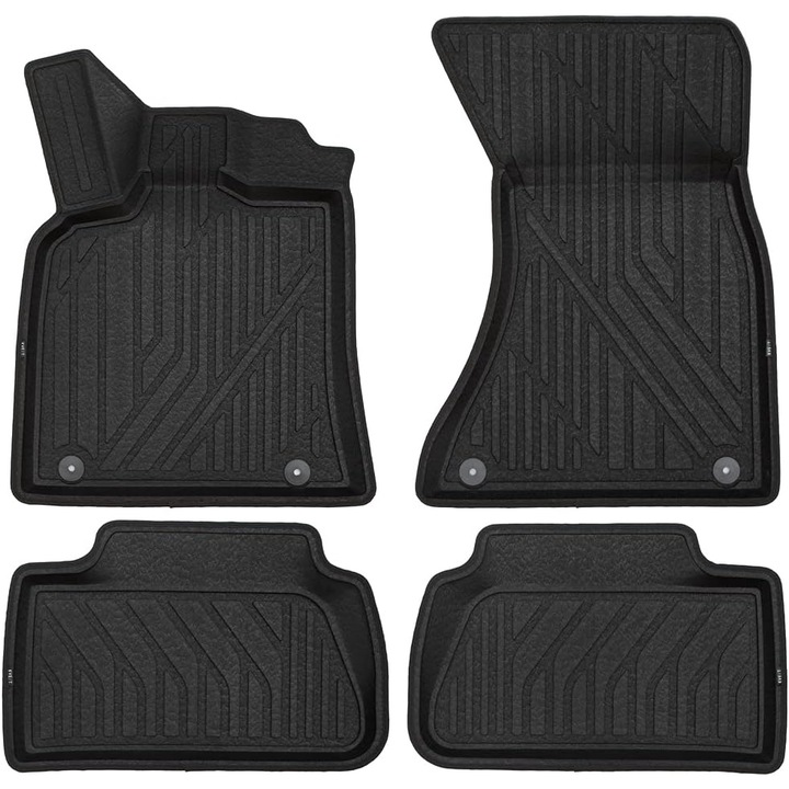 Set 4 covorase din cauciuc premium cu margine inalta compatibile cu PORSCHE Macan, 2014-2017