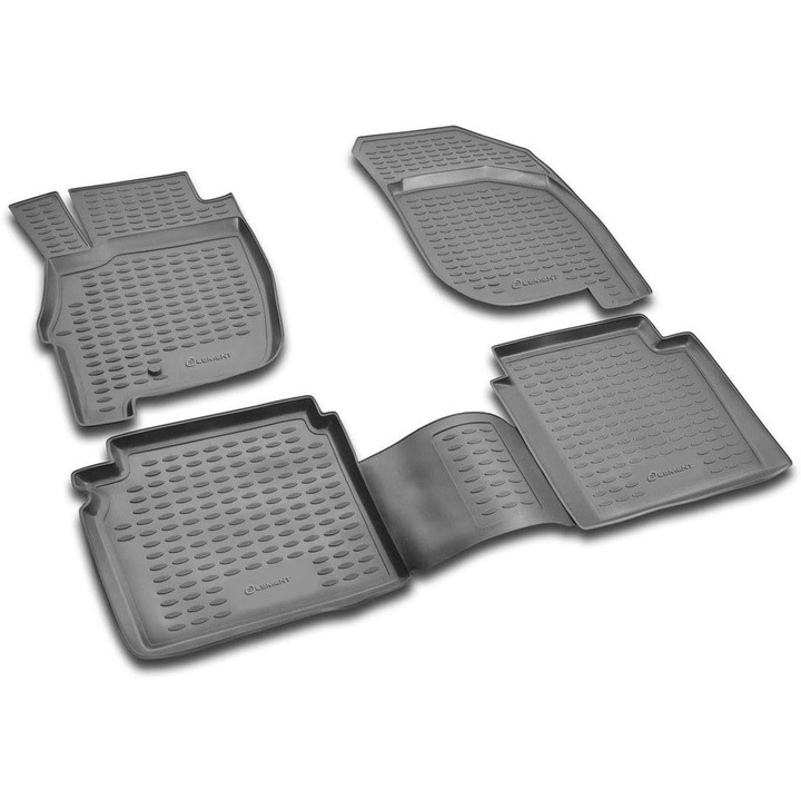 Set 4 covorase din cauciuc premium cu margine inalta compatibile cu FORD Ecosport, 2014 - prezent