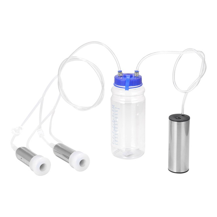 Masina de muls electrica portabila de 2 litri cu controler de puls pentru vaca 100-240 V, priza AU (pentru vaca)