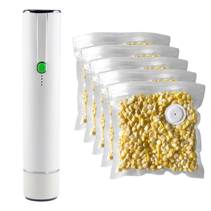 Aparat de vidat Enforose, compact, alb, 27.6x23.1x7.6cm, set cu 1 aparat de vidat