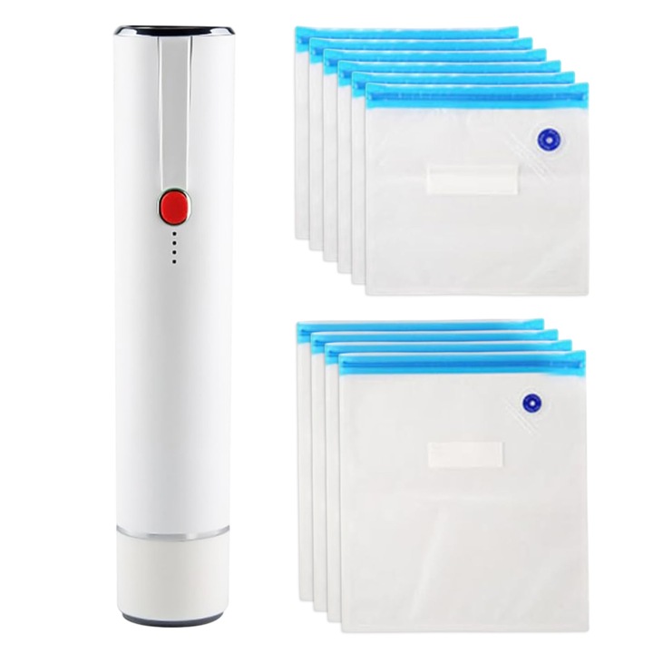 Aparat de vidat Enforose, compact, alb, 27.6x23.1x7.6cm, set cu 1 aparat de vidat