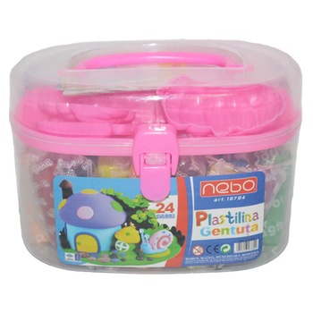 Plastelina NEBO in Gentuta mare, 24 culori, Robentoys Plastelina NEBO in Gentuta mare, 24 culori, Robentoys