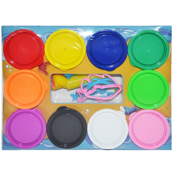 Plastilina modelaj NEBO 10 culori 60 g , Robentoys