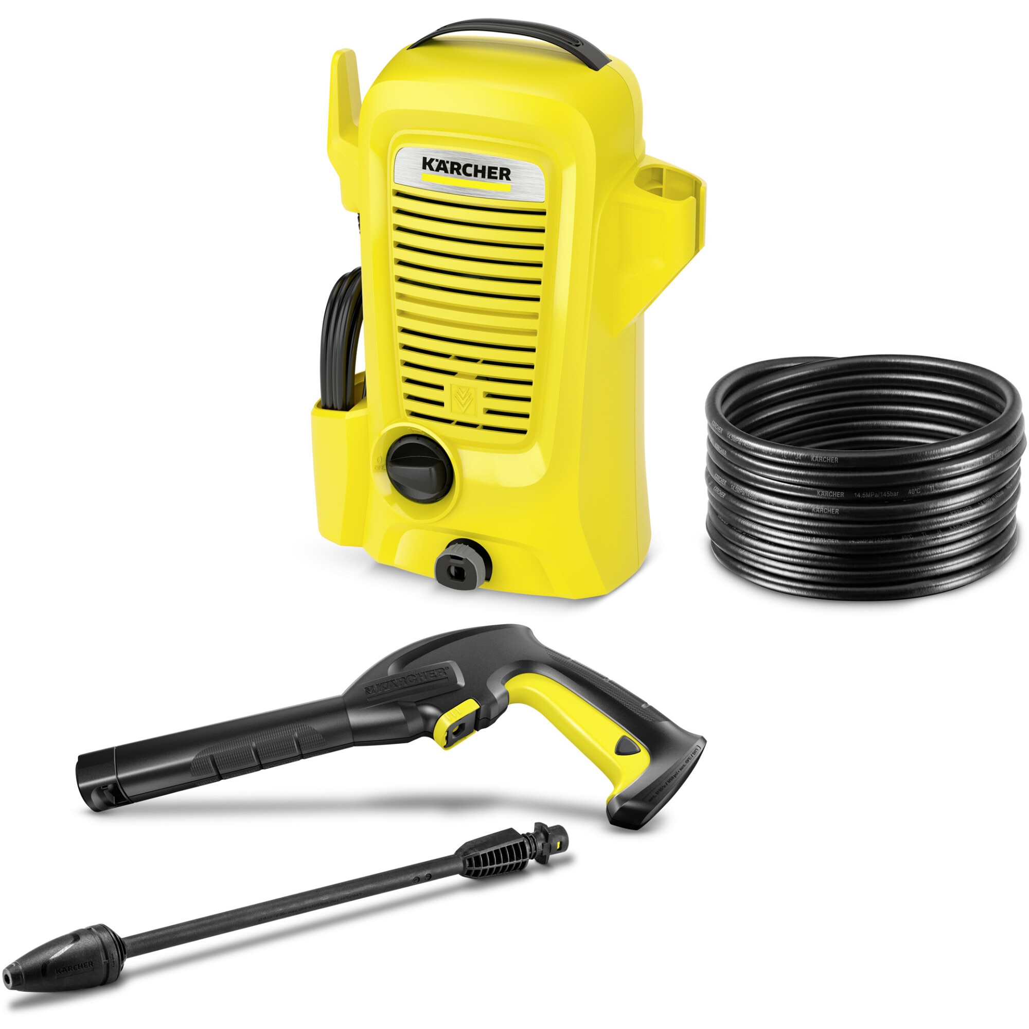 Aparat de spalat cu presiune Karcher K2 Universal Edition, putere 1400 W, 110 bar presiune maxima, 360 l/h debit maxim, 3 m furtun, pistol presiune G 120 Q