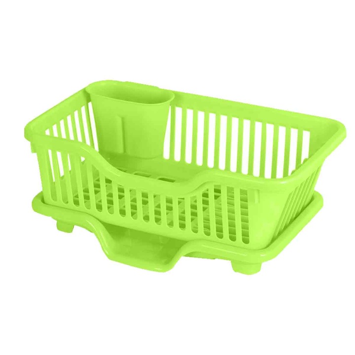 Сушилник за съдове Enforose, пластмасов, със система за отцеждане