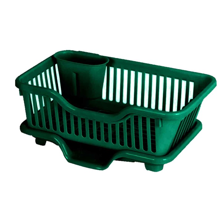 Сушилник за съдове Enforose, пластмасов, със система за отцеждане