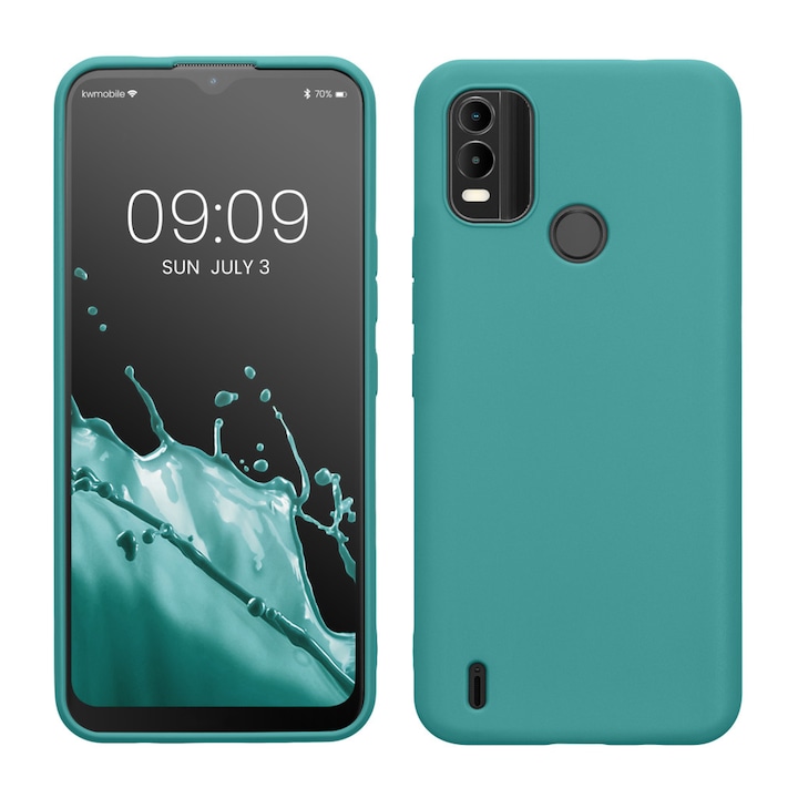ΠΠ°Π»ΡΡ Kwmobile Π·Π° Nokia C21 Plus, ΡΠΈΠ½, ΡΠΈΠ»ΠΈΠΊΠΎΠ½, 61460.57