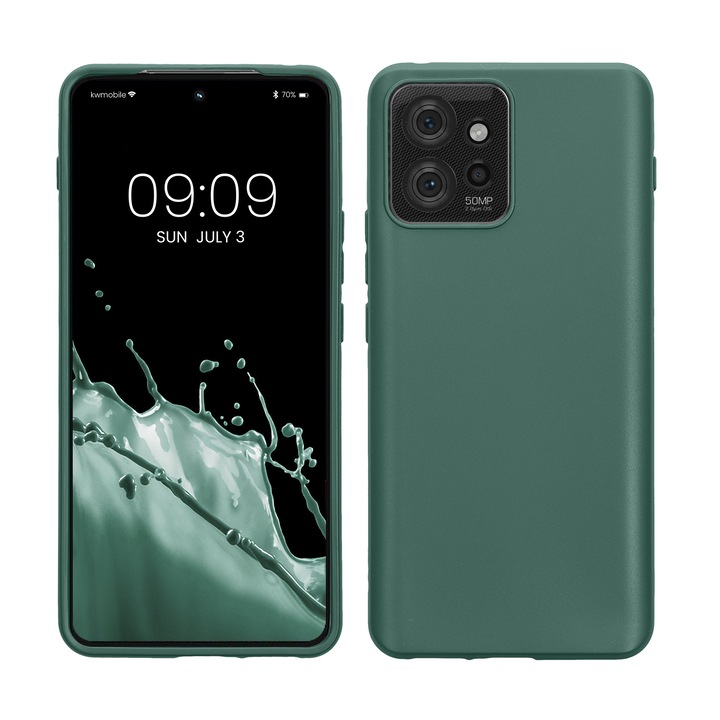 Husa Kwmobile pentru Motorola ThinkPhone, Verde, Silicon, KWM000018PC002C