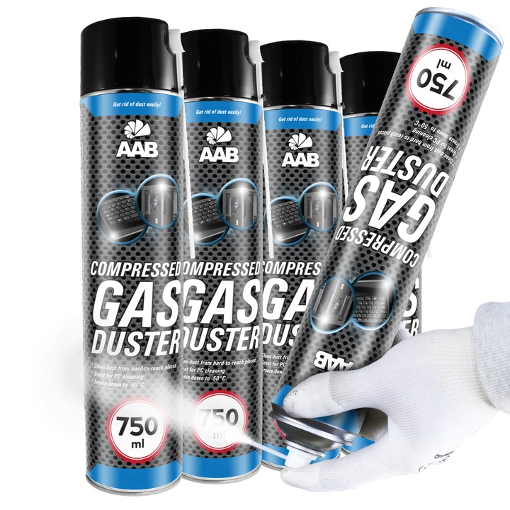 Охлаждащ спрей AABCOOLING 4 x 750 мл, -50C, за почистване и откриване на електронни дефекти