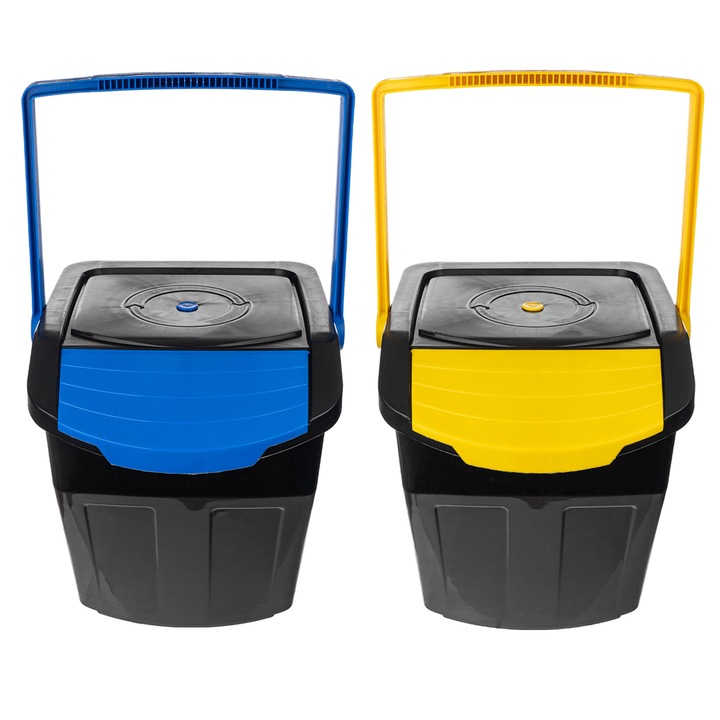 Pachet ECOBOX, cosuri de gunoi pentru segregarea deseurilor, 39x25x38cm, multicolor