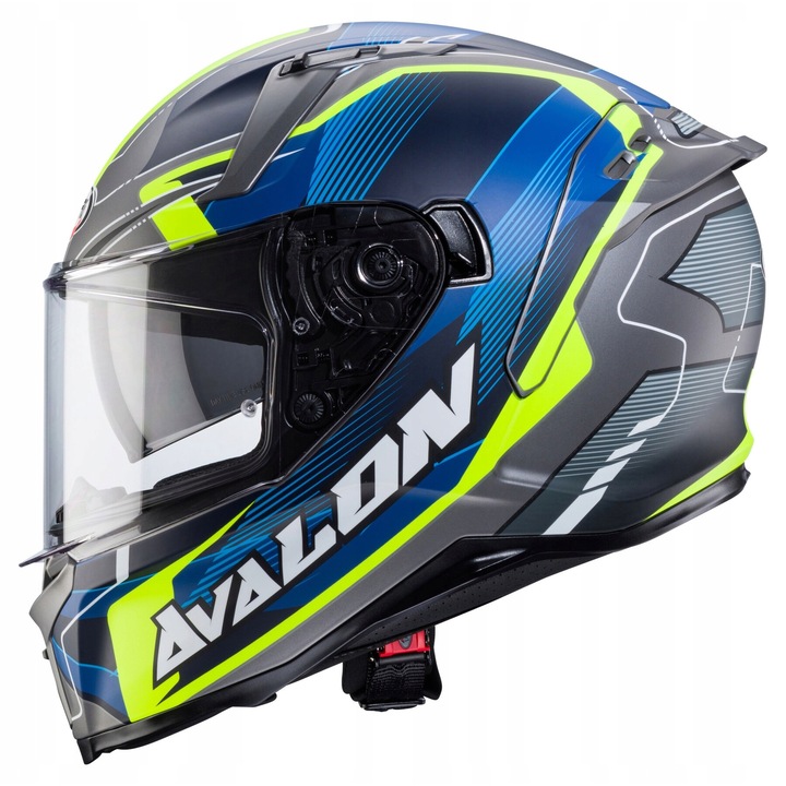 Casca moto Caberg Avalon X, gri, marimea S, cu viziera anti-zgarieturi, sistem de prindere micrometric