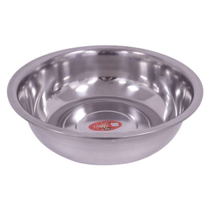 Lighean, inox, Casnic, 55cm, argintiu