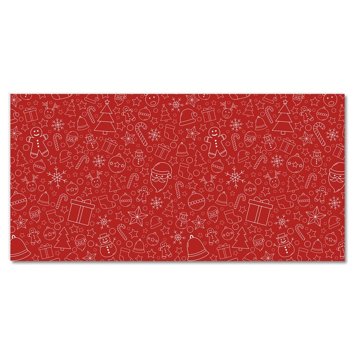 Akrill festmény, 100x50 cm, Fali grafika, fali dísz, Karácsonyi dísz, ek téli dekoráció, oah2s-100x50-296768353