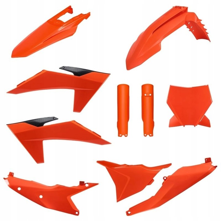 Set carene plastic, Polisport, pentru KTM SX/SX-F/XC/XC-F '23-'25, portocaliu