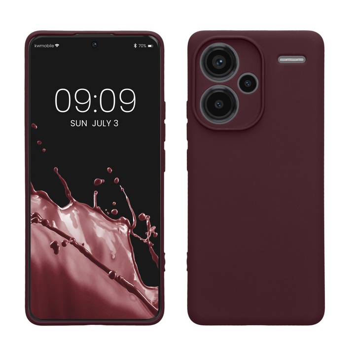 Калъф Kwmobile за Xiaomi Redmi Note 13 Pro Plus 5G, лилав, силикон, KWM000020OC003C