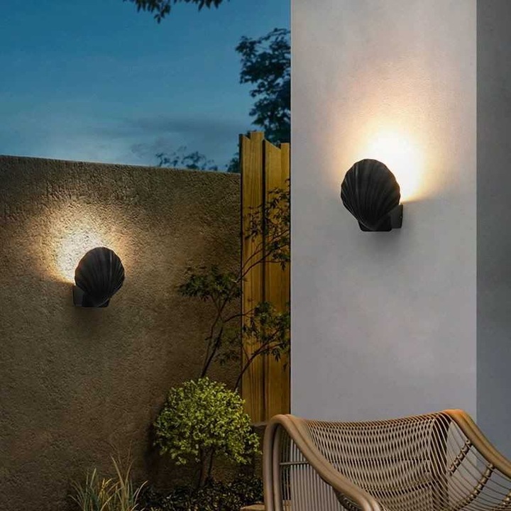 Aplica Cu Led JIJU® Scallop 5W Exterior Lumina Calda