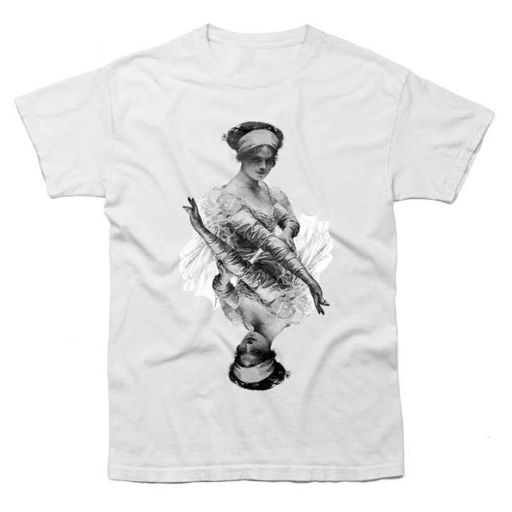 Tricou personalizat, Noevidence, design Poised, Alb, M