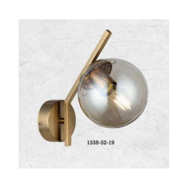 SUEVA® Gold стенна лампа с Titan Globe 1xE27 максимум 60 W