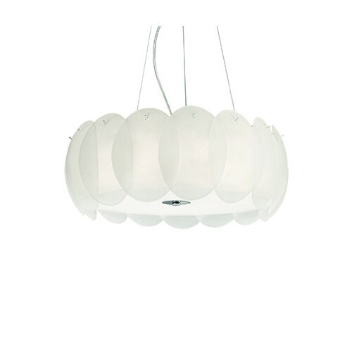 Lustra, OVALINO SP8 BIANCO, IDEAL LUX, Alb