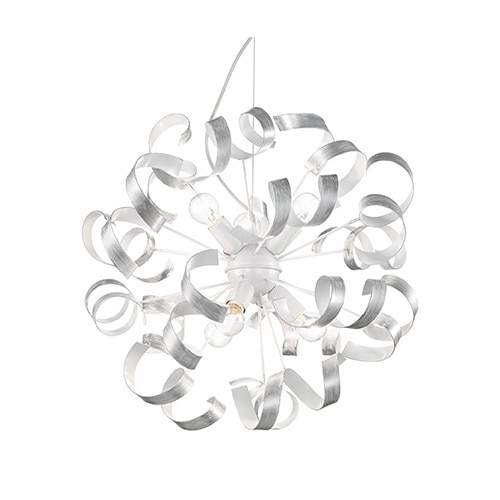 Lustra, VORTEX SP6 ARGENTO, IDEAL LUX, Argintiu