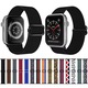 Bratara pentru Apple Watch, Nylon, Compatibil cu Apple Watch 6, 7, 8, 9, SE, 38/40/41mm, Apple Watch 10 42mm, JW-1-PGSBD-20-D, Black Green Red