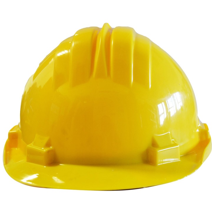 Sárga VB MX1000 védősisak, HDPE, 6 pontos felfüggesztéssel