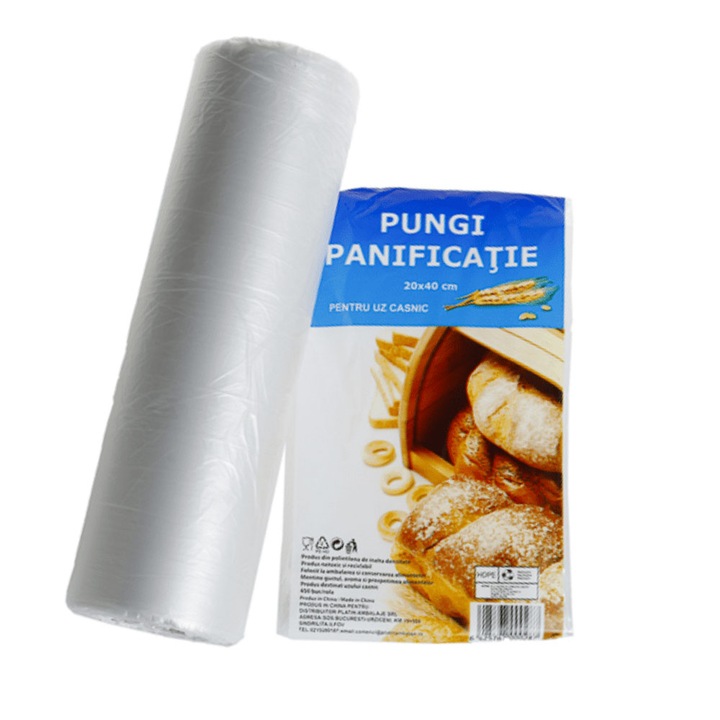 Pachet 3 X Pungi Panificatie Safir 20x40cm 400buc