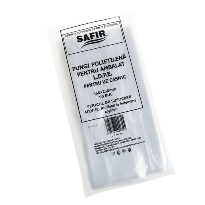 Pachet 3 X Pungi Congelator Safir 2kg 90buc