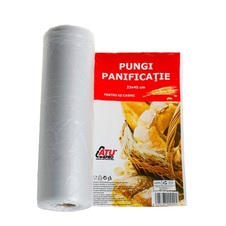 Pachet 3 X Pungi Panificatie Safir 23x45cm 400buc