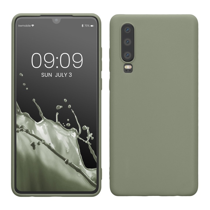 Калъф Kwmobile за Huawei P30, Светлозелен, Силикон, KWM000009MF019C