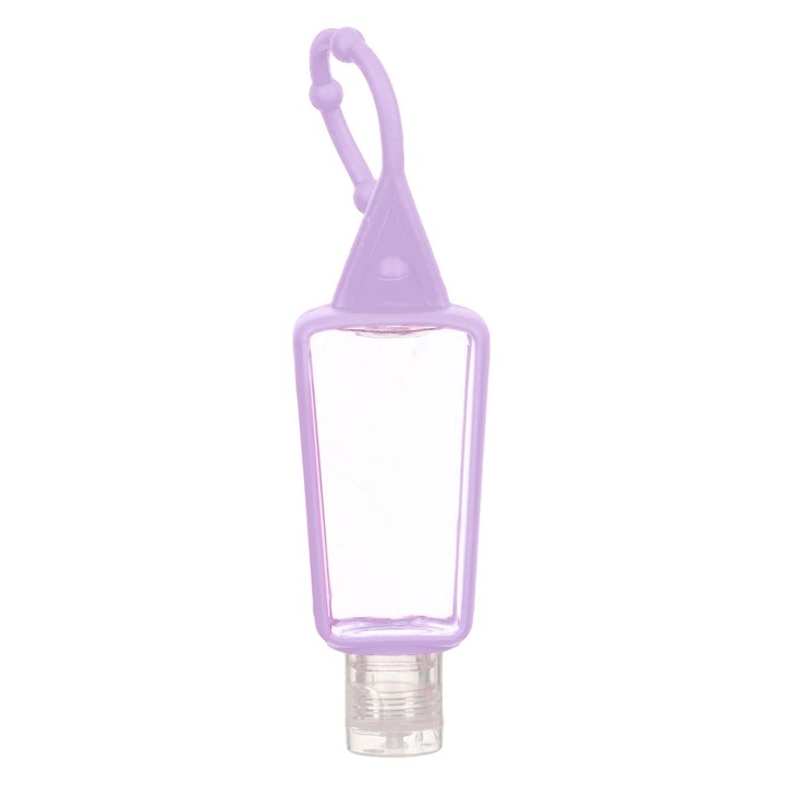 Бутилка със силиконов ръкав Lilac за антибактериален гел 30 мл