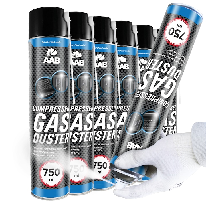 Спрей против замръзване, AABCOOLING, 6 x 750 мл, -50C, почистващ, професионална употреба