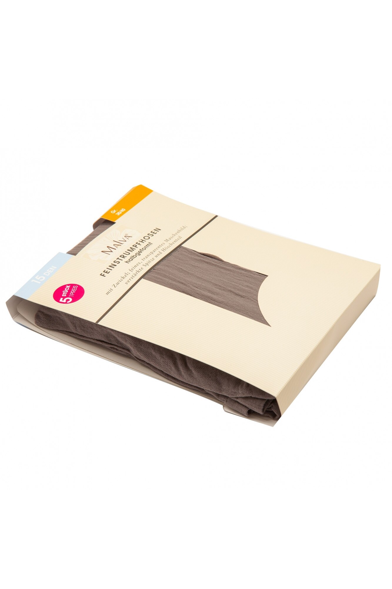 Set 5 dresuri dama 15 den Malva, 36/40, Gri