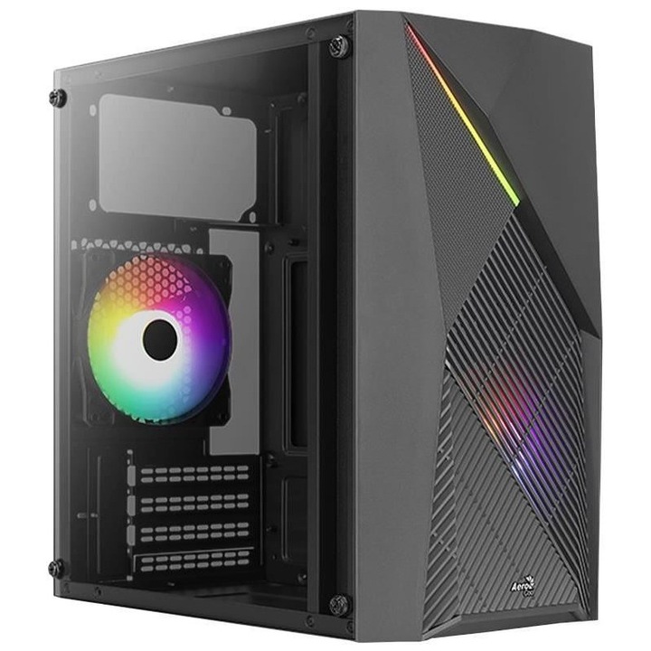 Sistem Desktop PC Intel Core i3-12100F pana la 4.3 Ghz, 16 GB ram ddr4, ssd ultrarapid m.2 NVME 1 TB, placa video dedicata gaming Nvidia GTX1660 6 GB GDDR6 192 bit, carcasa RGB gaming