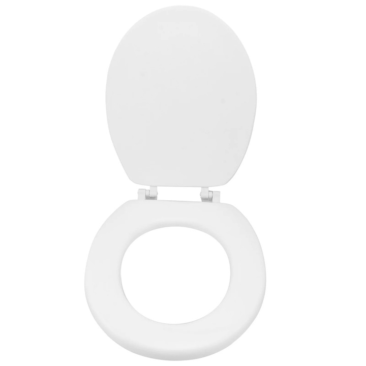 Capac de toaleta din lemn, multicolor, set de accesorii pentru baie