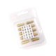 Set 20 buc coliere din alama pentru unelte rotative, aurii, 0.48x0.48x1.6cm