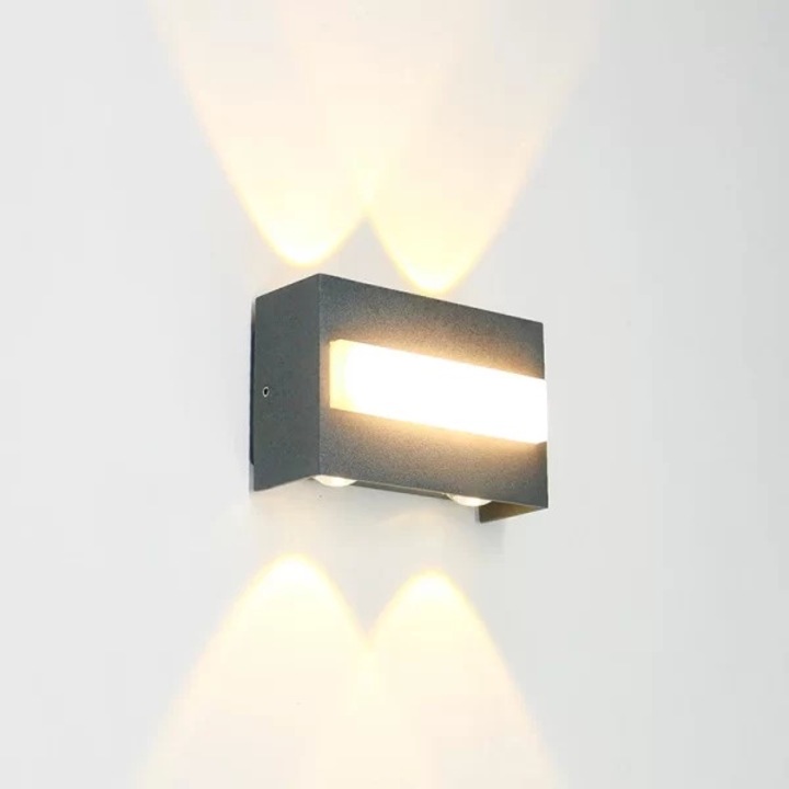 Aplica LED SUEVA® Perete Negru IP65 Moderna 8 W Lumina calda