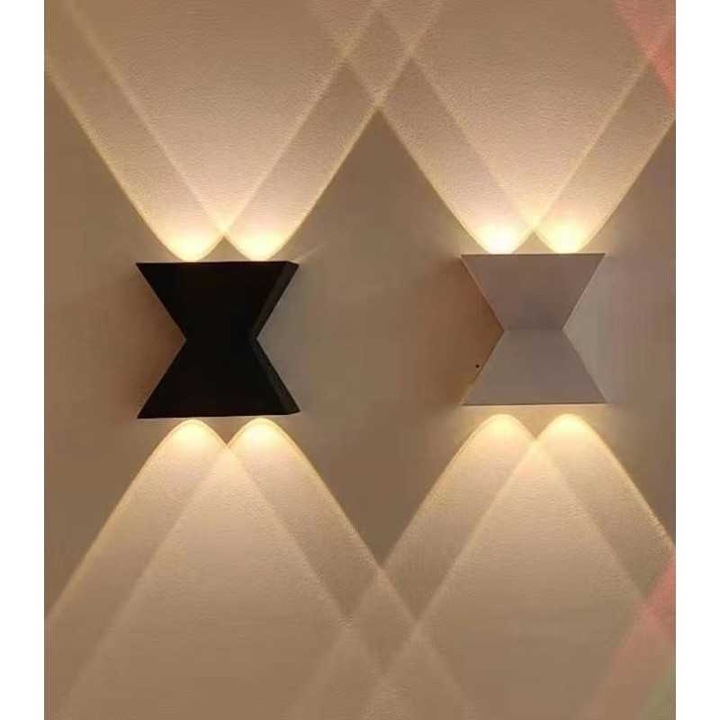 Стенна лампа с LightPlanet® Черна стена 6W Топла светлина