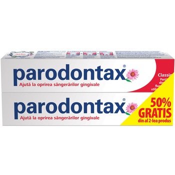 Pachet promo parodontax Classic, 2 x 75 ml Pachet promo parodontax Classic, 2 x 75 ml