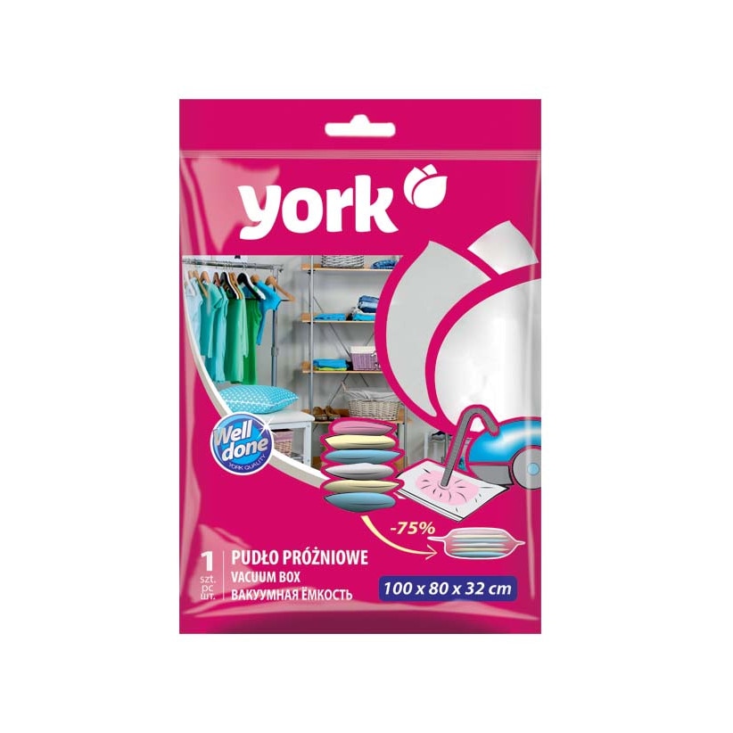 Sac vidat haine 100x80x32cm, 1 buc/set, York