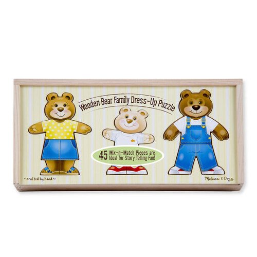 Set Melissa & Doug de Joaca Imbraca Familia de Ursuleti