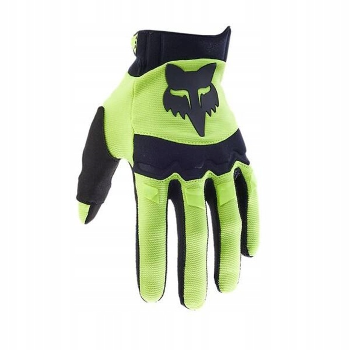 Manusi moto FOX Dirtpaw Fluorescent Yellow, S, cu protectii pe incheieturi, material elastic