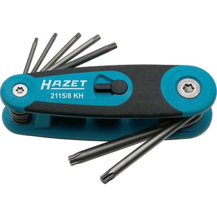 Set 8 chei Torx HAZET 2115/8KH, albastru/negru