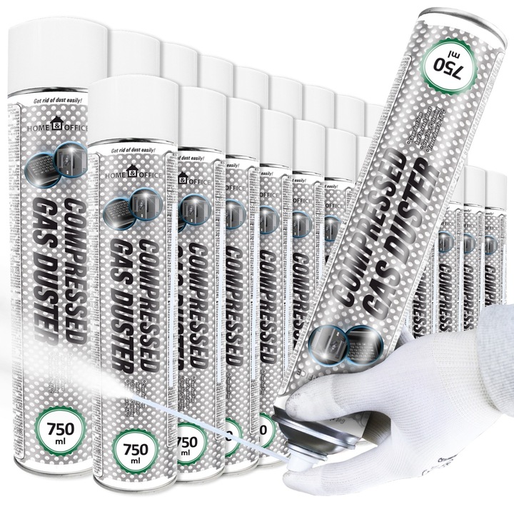 Set 24 Spray Racire AABCOOLING 750ml - Transparent, Utilizare Profesionala si Uz Casnic, pentru Curatare si Testare Electronica