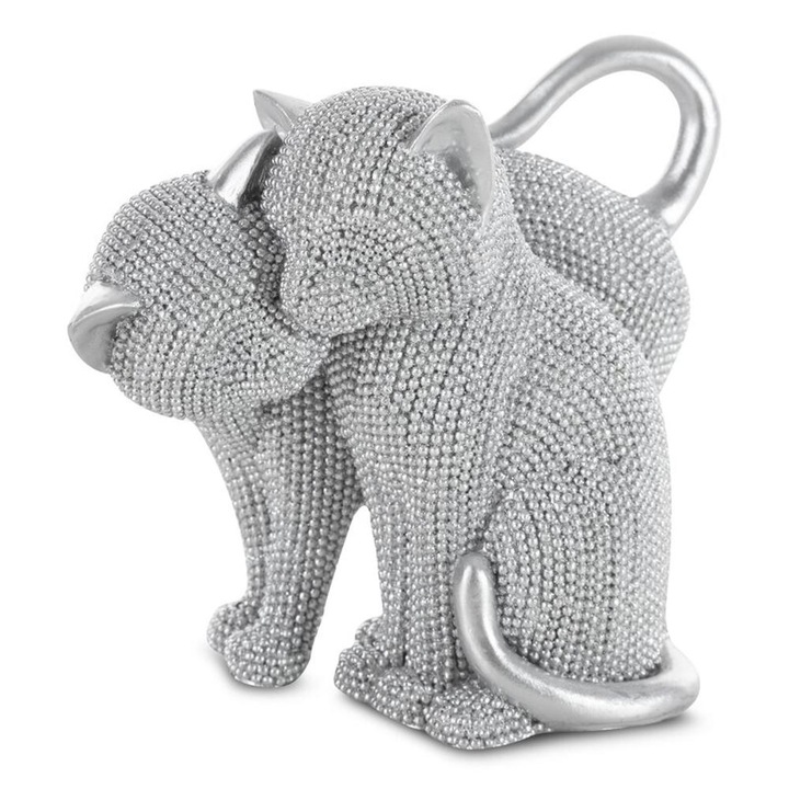 Figurina decorativa, 16x10x13cm, argintie