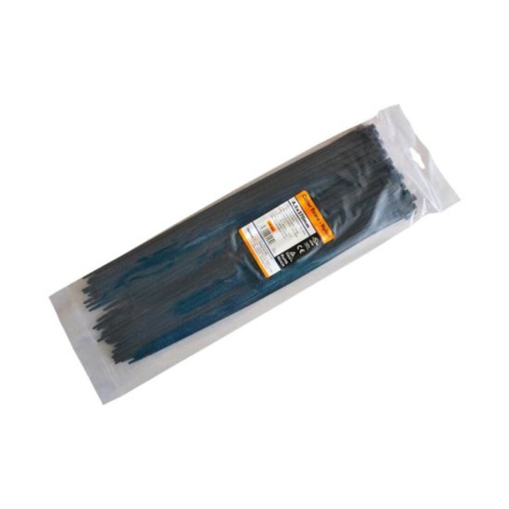 Colier de fixare din nylon, 100buc, 4, 8x370mm, negru