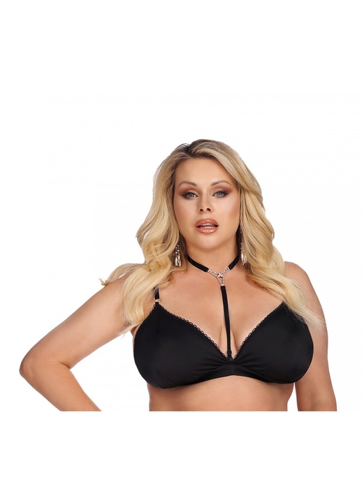 Laura, Anais nyaklanc, szaten hajgumik, fekete, Fekete, One Size